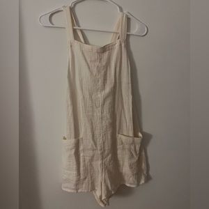 Small Cream Target Xhilaration Romper Coverup